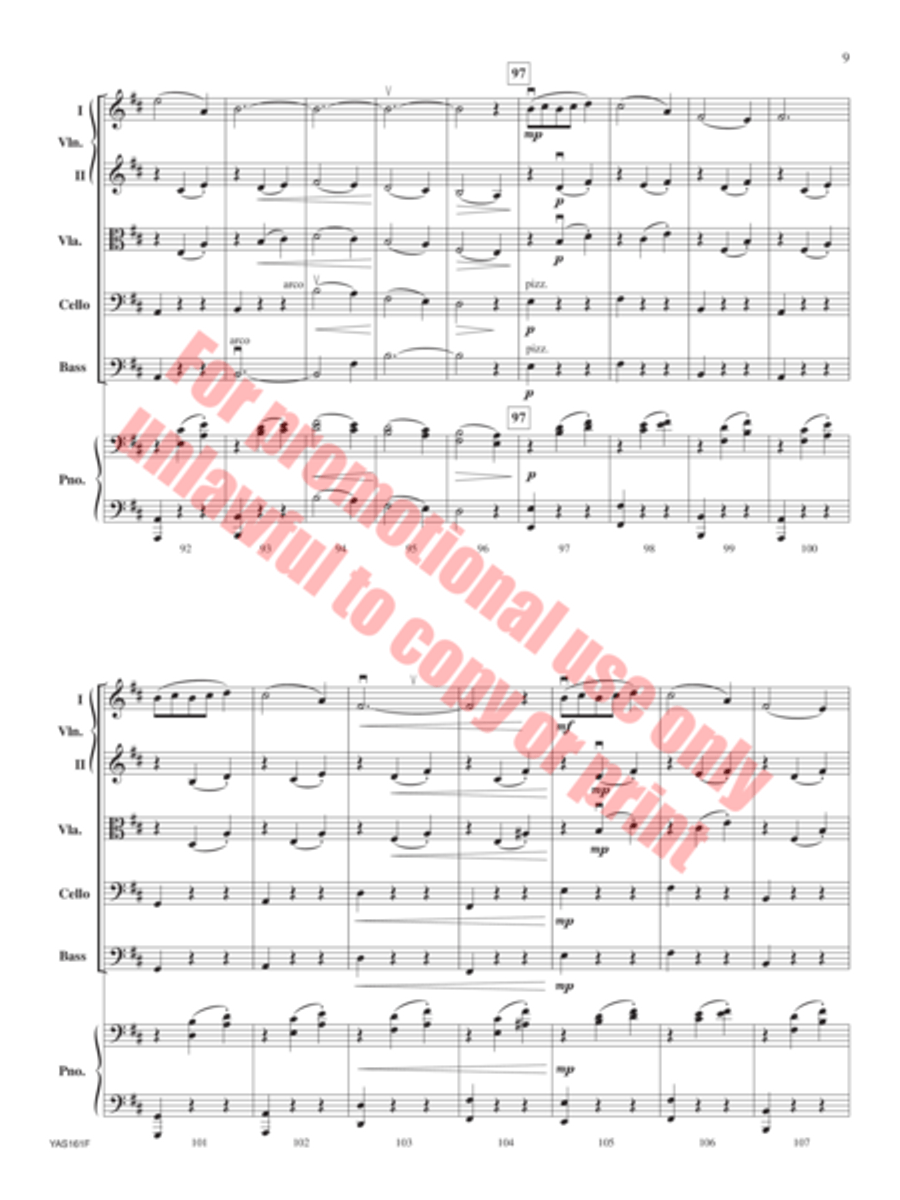 Autumn Waltz String Orchestra scores gallery preview page 10