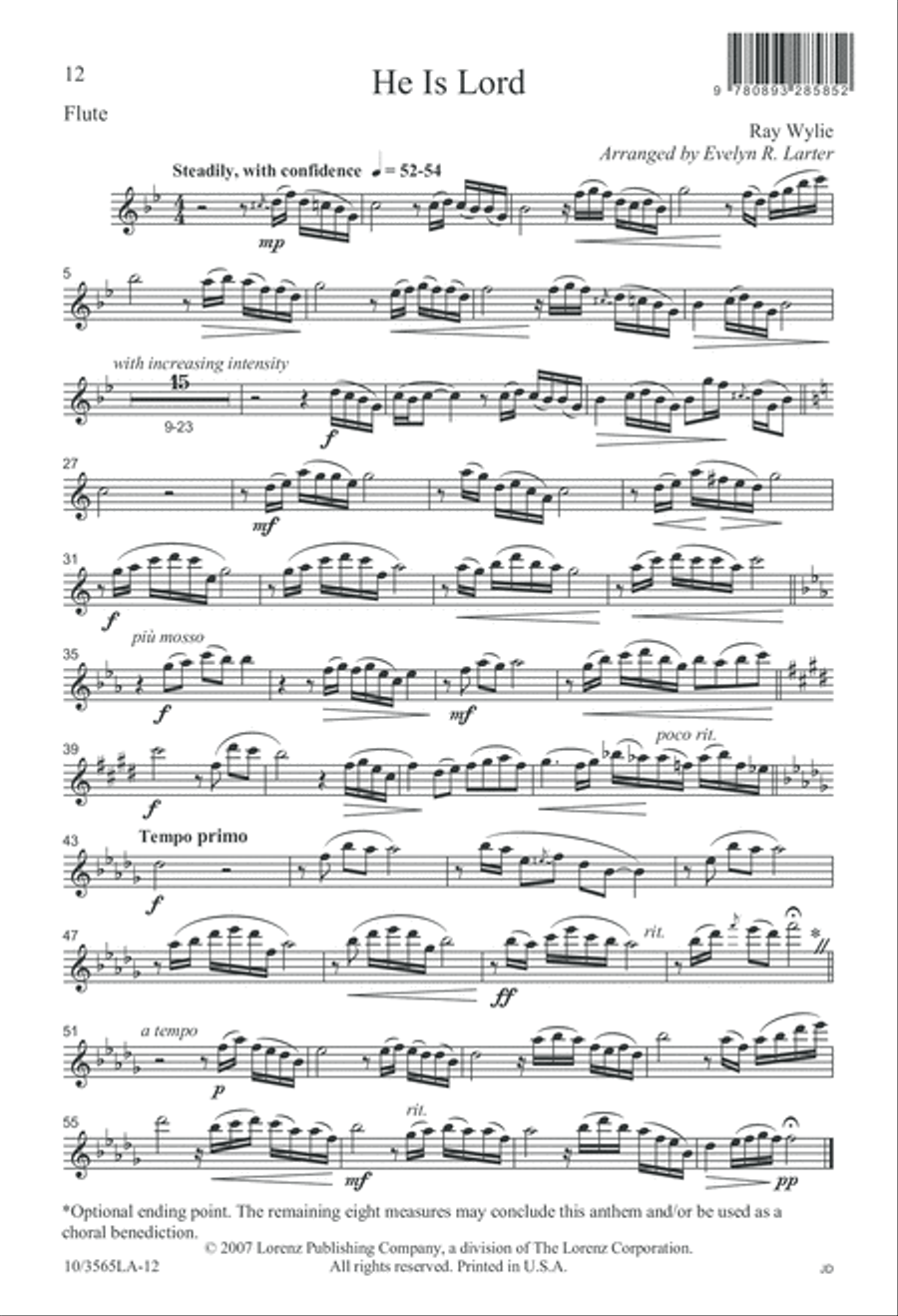 He Is Lord 4-Part scores gallery preview page 12