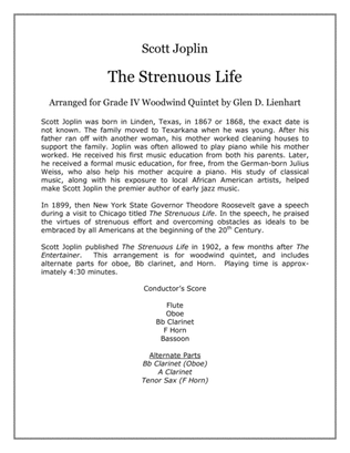 The Strenuous Life (A Ragtime Two-Step)