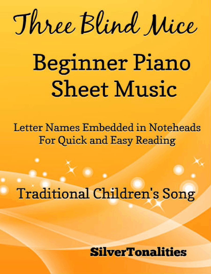 Three Blind Mice Beginner Piano Sheet Music Piano Method scores gallery preview page 1