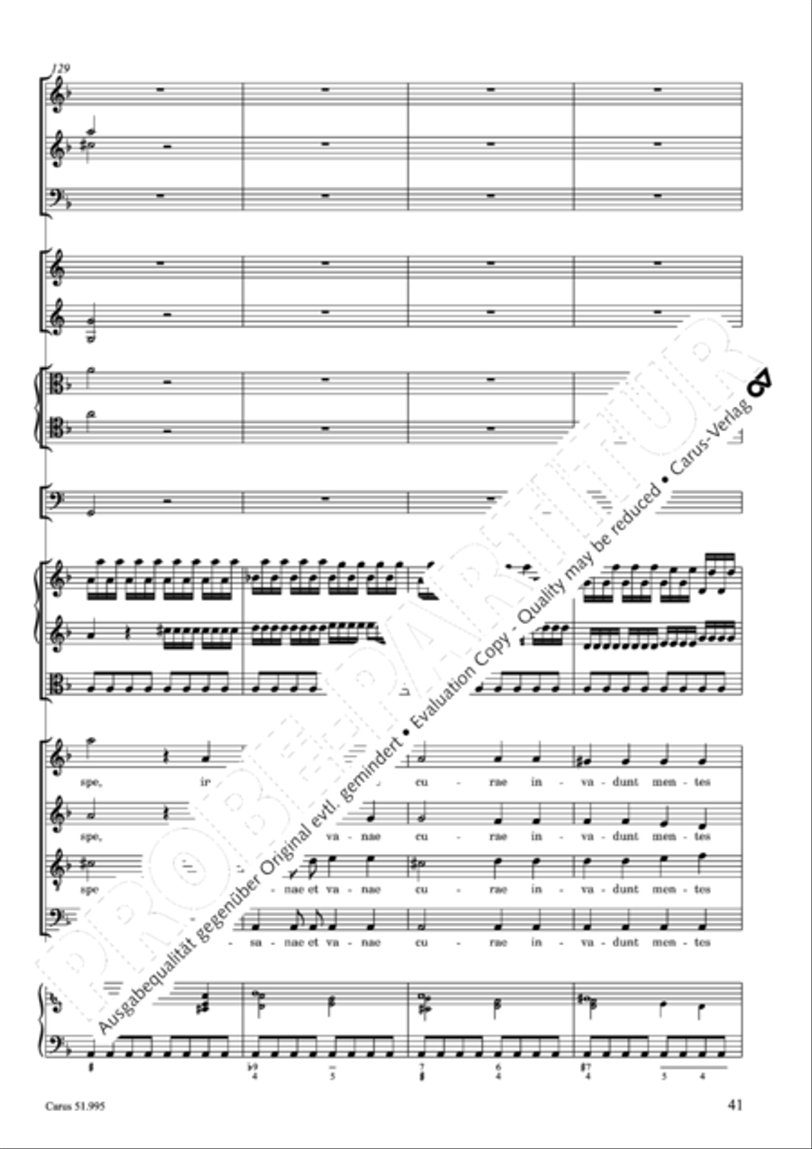Insanae et vanae curae 4-Part scores gallery preview page 42