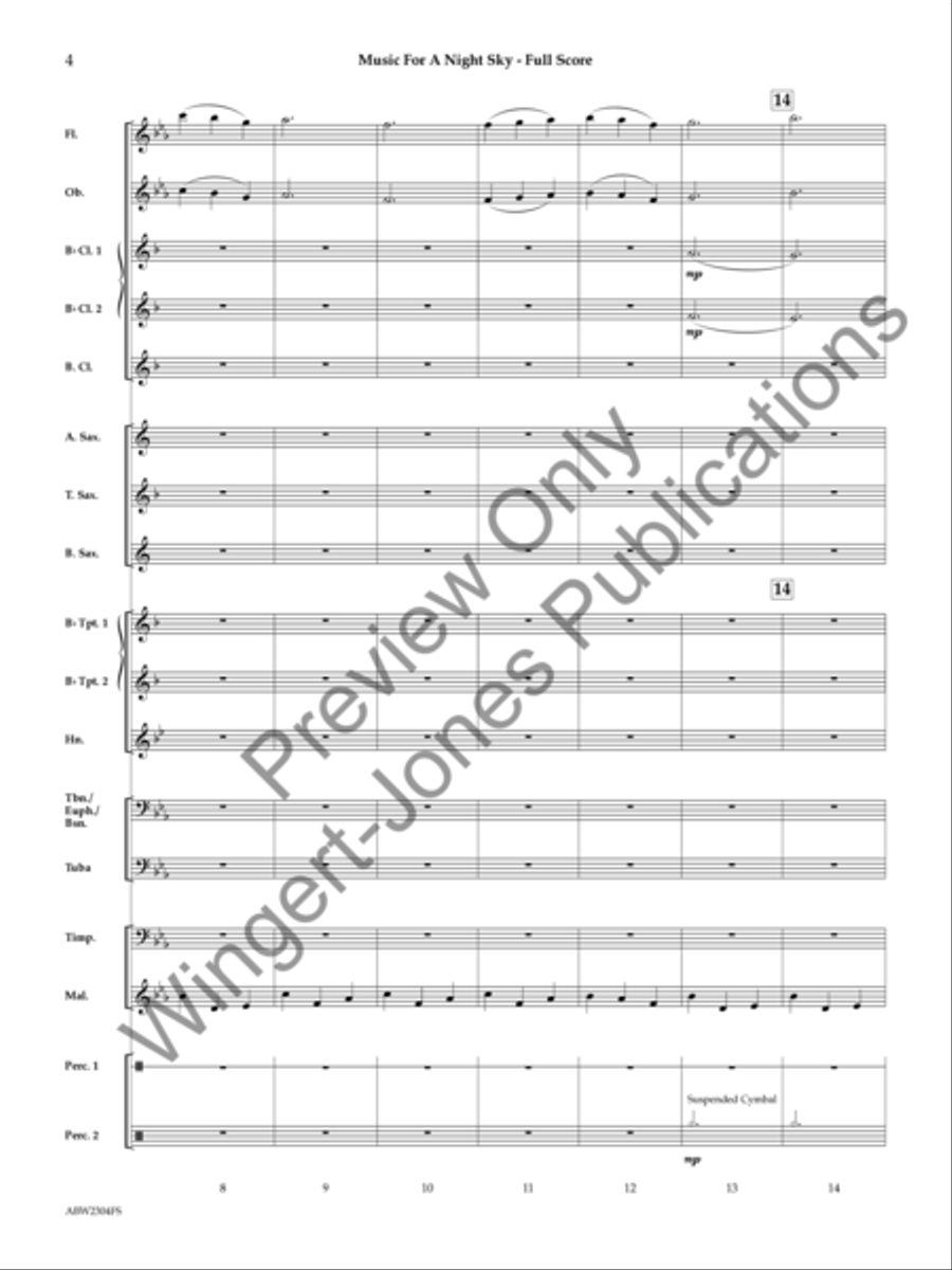 Music for a Night Sky Concert Band scores gallery preview page 5