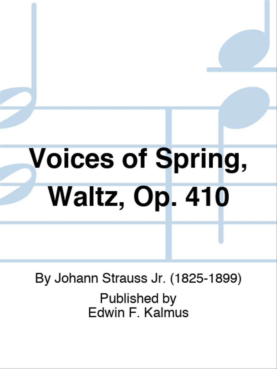 Voices of Spring, Waltz, Op. 410 Voice scores gallery preview page 1