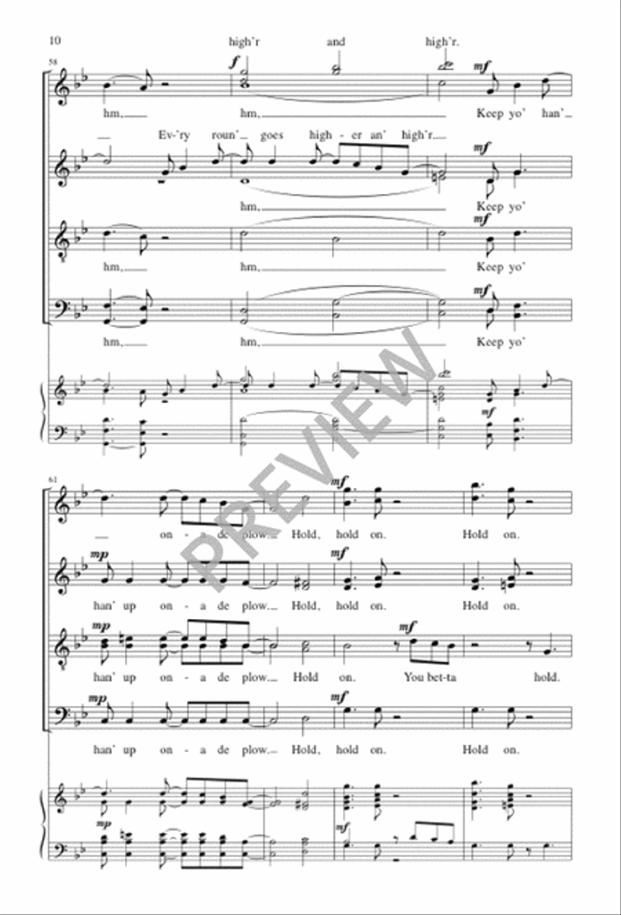 Hold On SSAATTBB scores gallery preview page 9