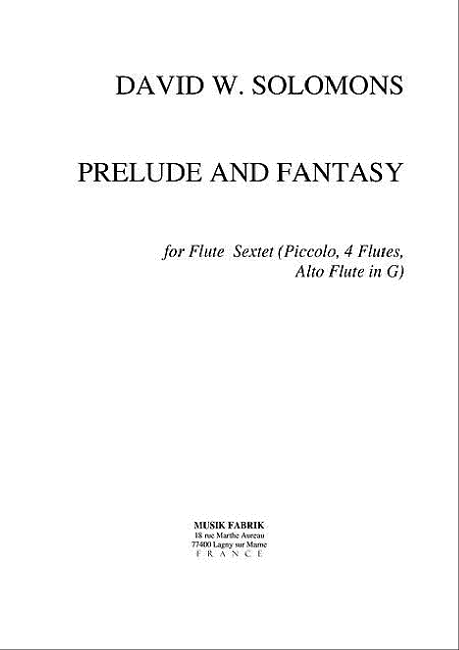 Prelude and Fantasy Chamber Music scores gallery preview page 1