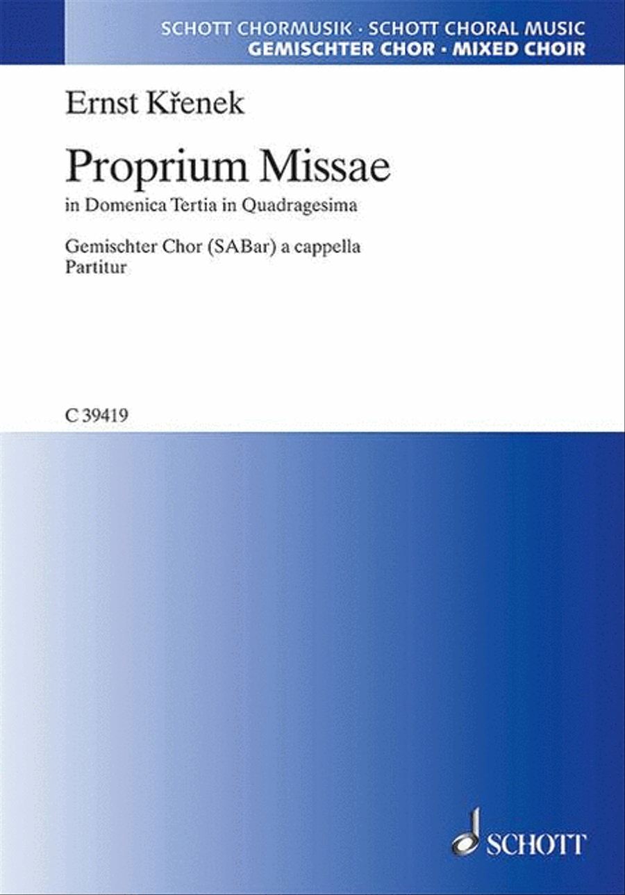 Proprium Missae Proprium Missae 4-Part scores gallery preview page 1