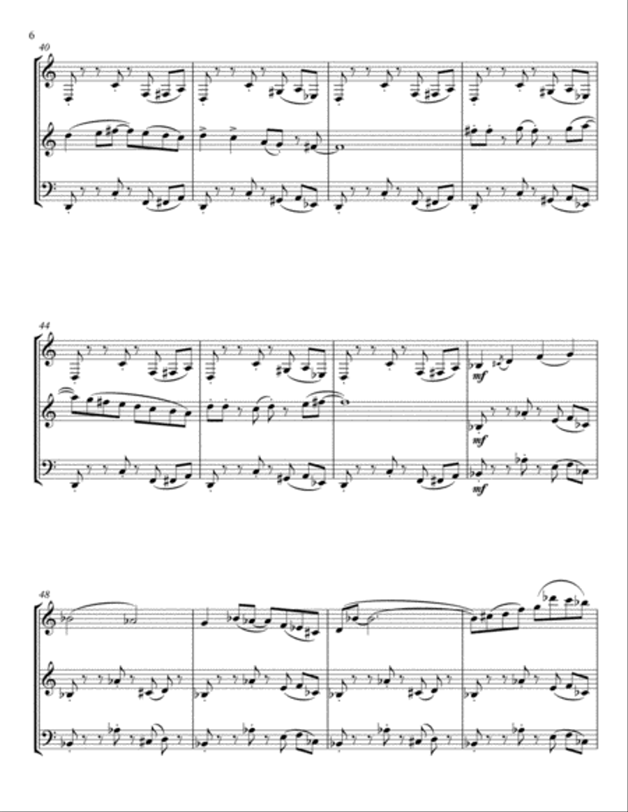 Twisted for Flexible Woodwind Trio Woodwind Trio scores gallery preview page 6