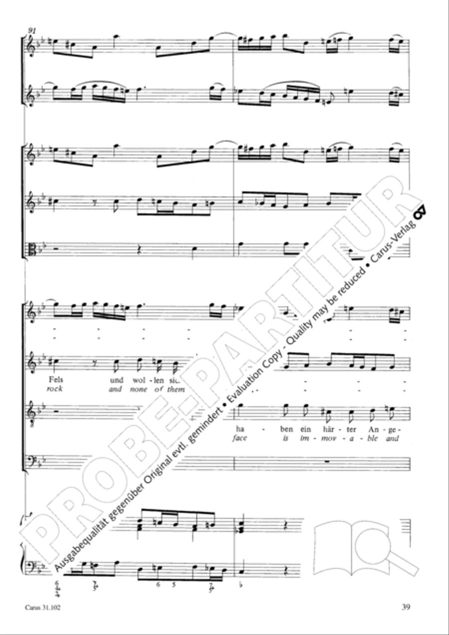Lord God, your eyes are seeing truth in trusting (Herr, deine Augen sehen nach dem Glauben) ATB scores gallery preview page 40