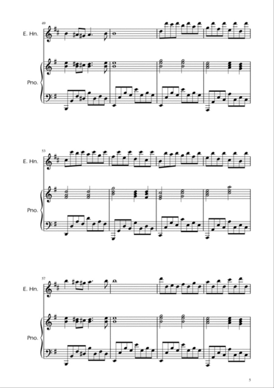 Passacaglia - Handel/Halvorsen - English Horn Solo w/ Piano Chamber Music scores gallery preview page 5