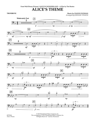 Alice's Theme (from Alice In Wonderland) - Trombone