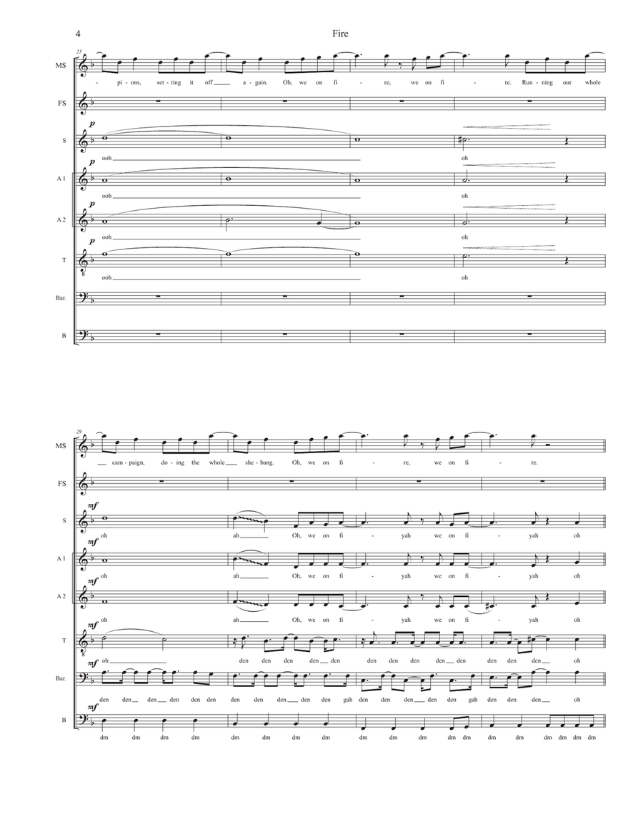 Fire 4-Part scores gallery preview page 4