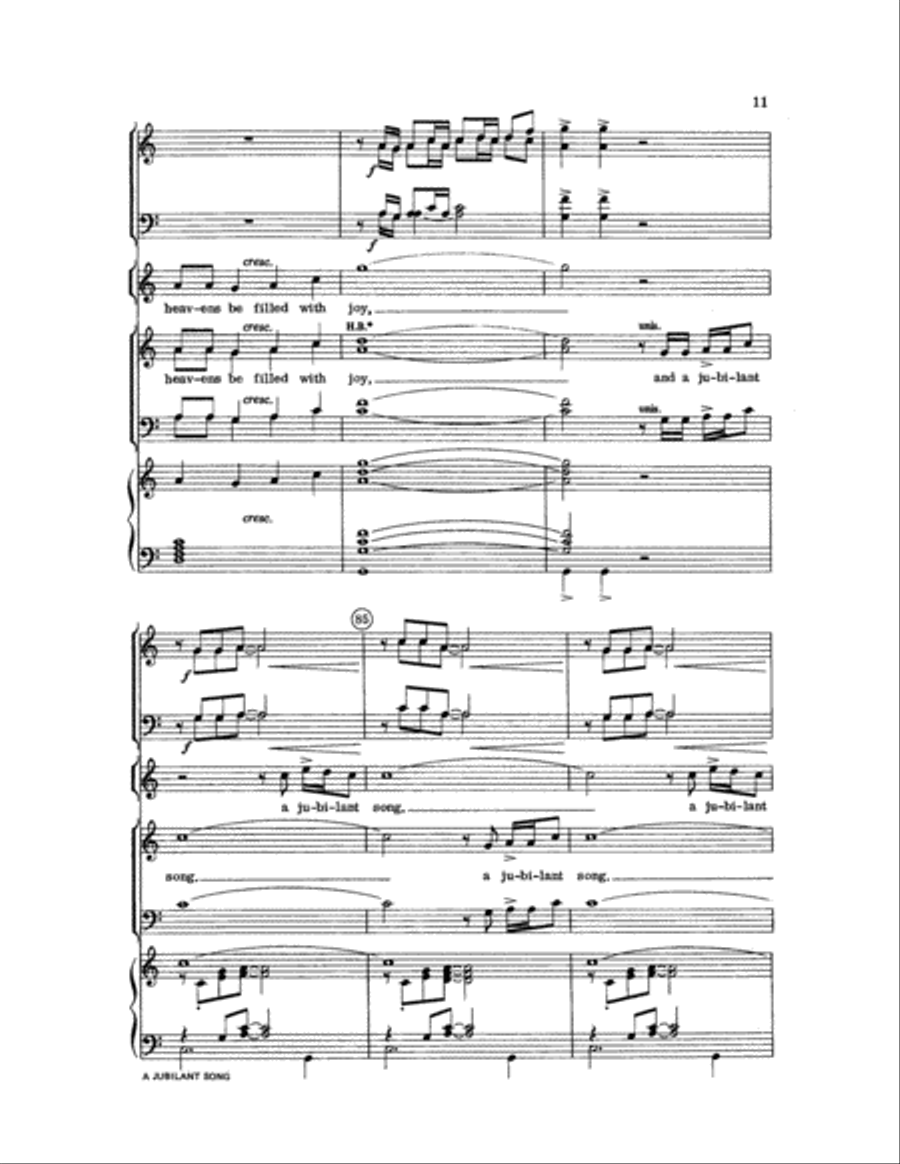 A Jubilant Song A Jubilant Song 4-Part scores gallery preview page 12
