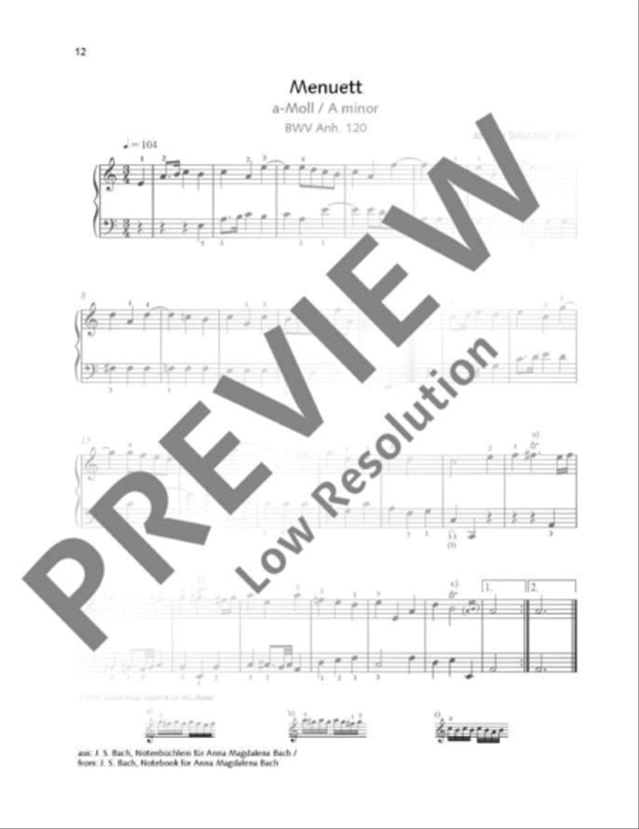 My First Bach Piano Solo scores gallery preview page 13