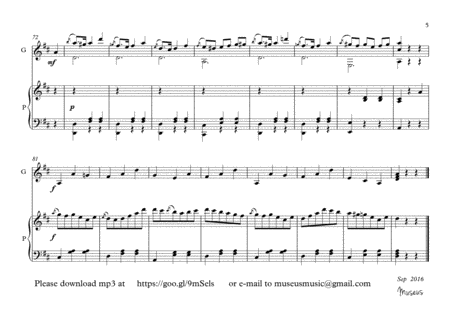 Valses for Guitar and Piano duet image number null