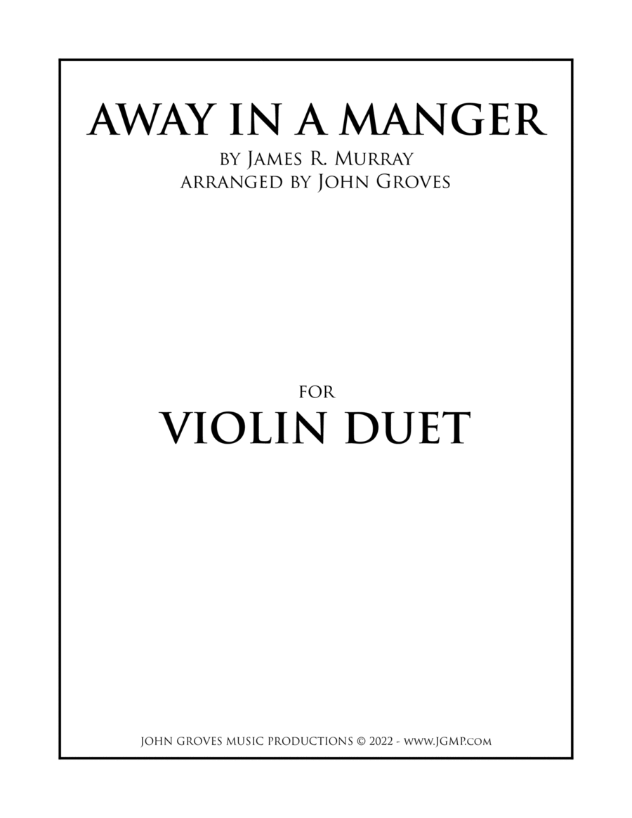 Away In A Manger - Violin Duet image number null