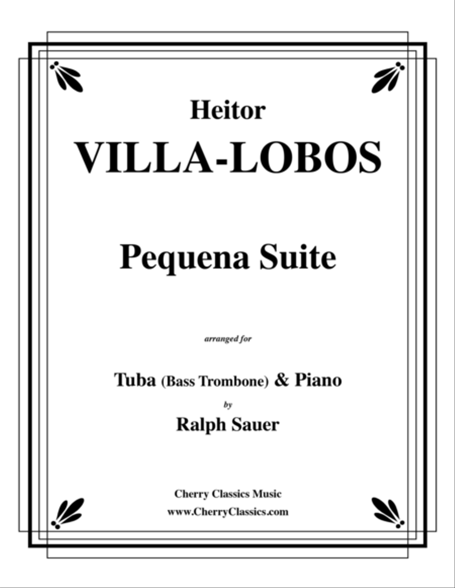 Pequena Suite for Tuba or Bass Trombone and Piano Bass Trombone scores gallery preview page 1