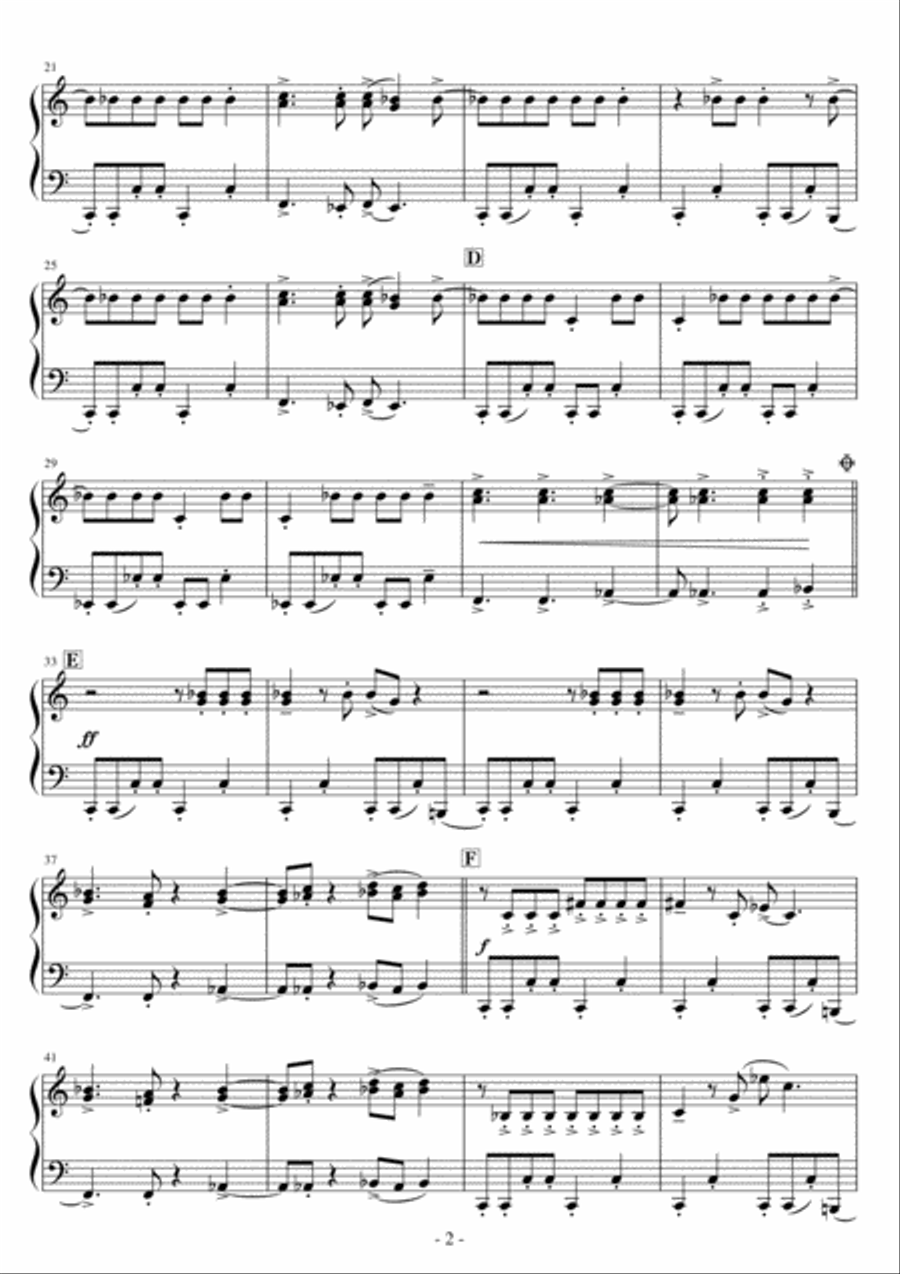 My Sharona My Sharona Easy Piano scores gallery preview page 2