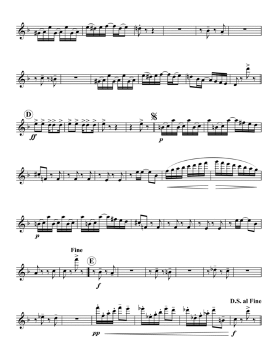 Russian Rag (Rockie's Rag) Woodwind Quintet scores gallery preview page 6