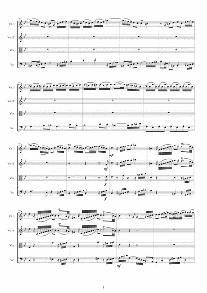 Vivaldi - Concerto in G minor RV 324 Op.6 No.1 for String Quartet image number null