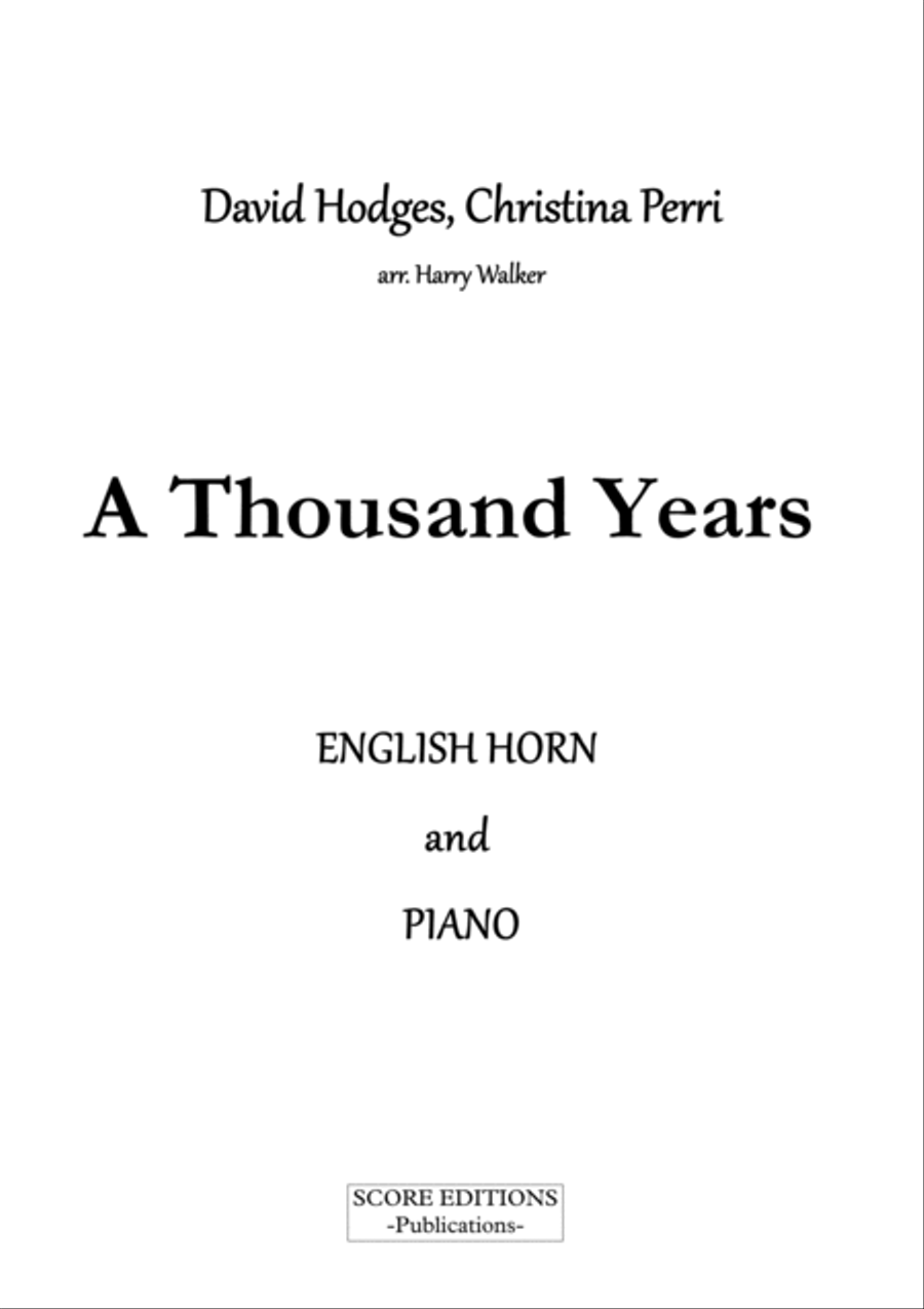 A Thousand Years English Horn scores gallery preview page 2