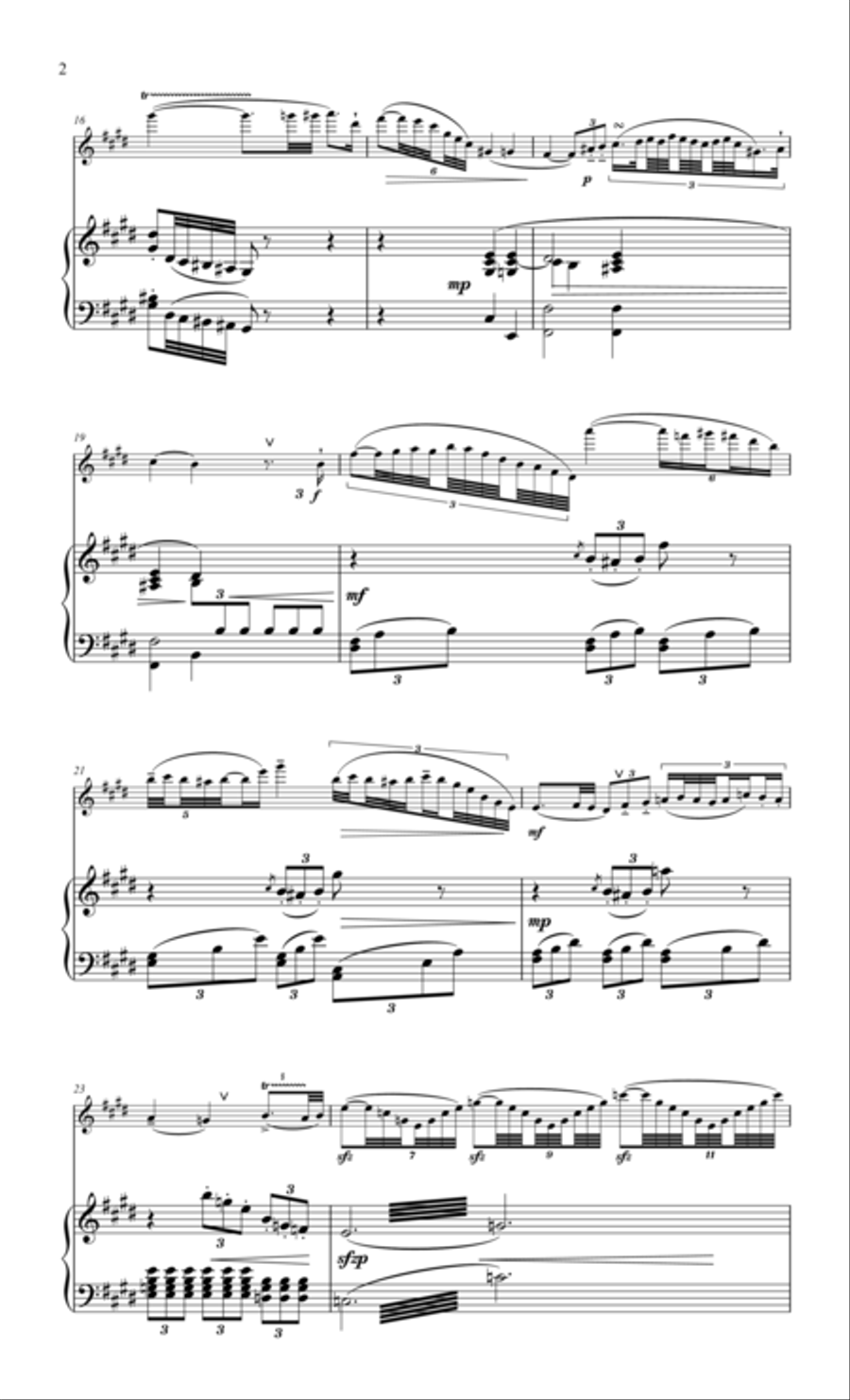 Boehm, The German Variations for flute & piano Flute Solo scores gallery preview page 2