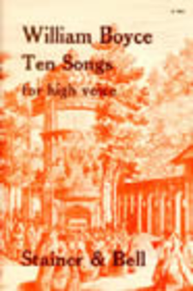 Book cover for Ten Songs for High Voice