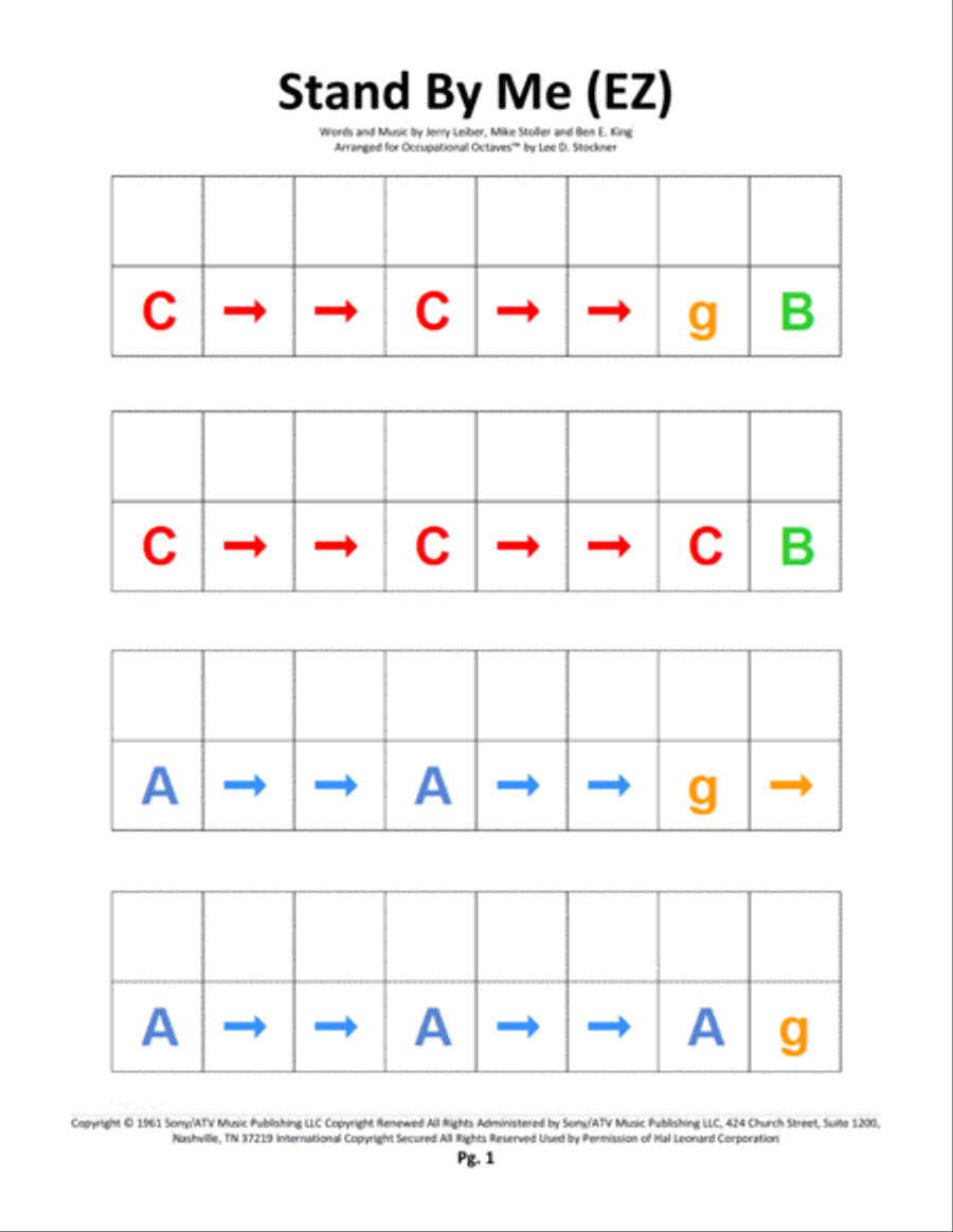 Stand By Me Piano Solo scores gallery preview page 3