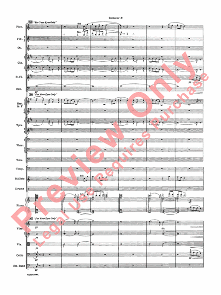 Themes from 007 Full Orchestra scores gallery preview page 12