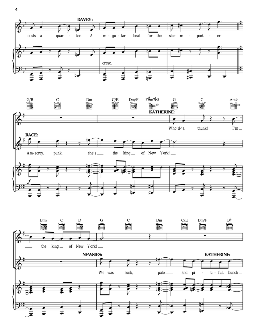 King Of New York King Of New York Piano, Vocal, Guitar scores gallery preview page 4