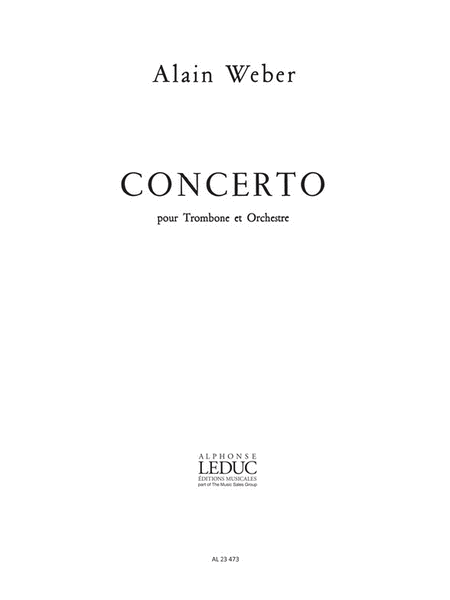 Concerto (trombone & Piano)