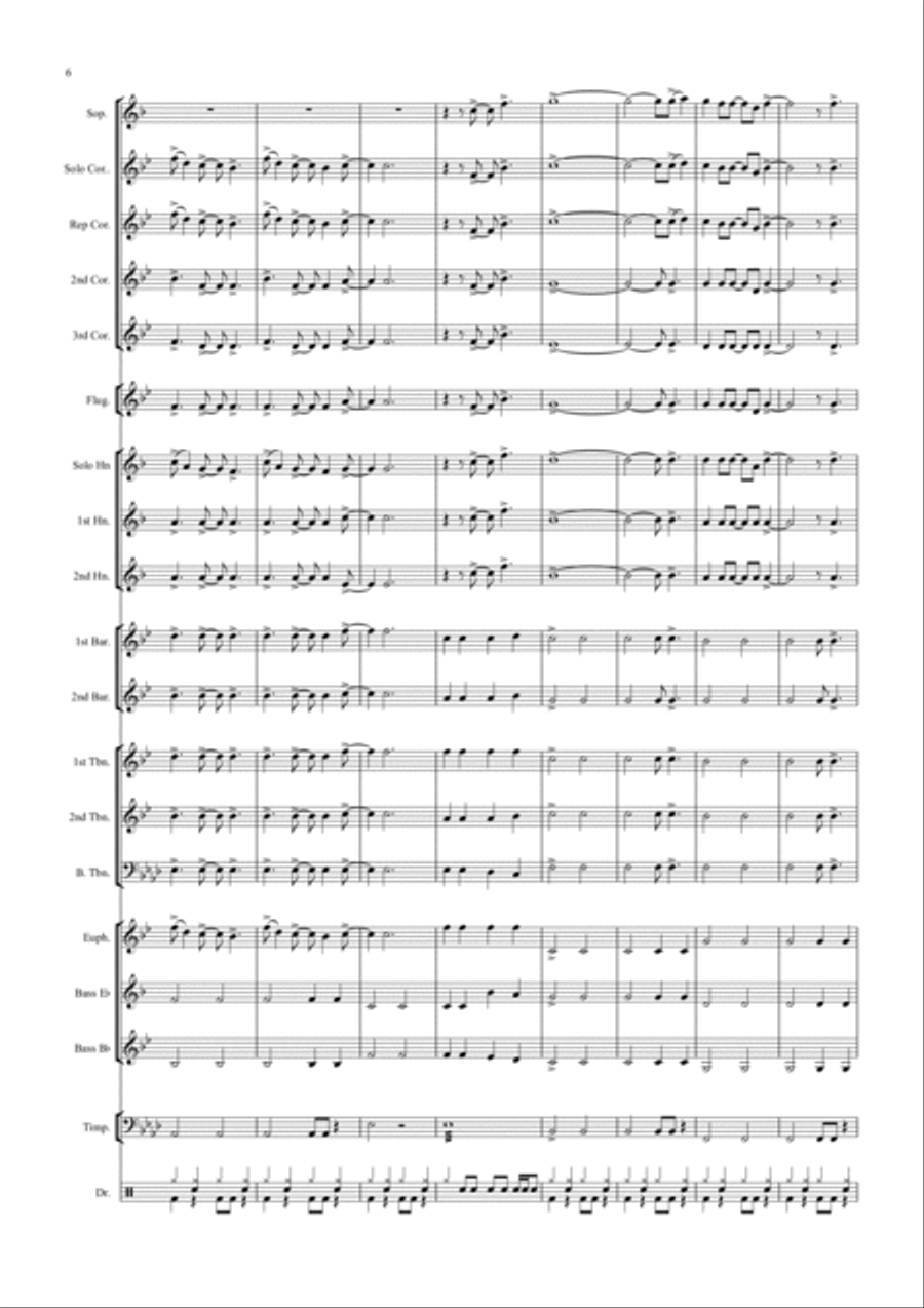 Blinding Lights Blinding Lights Brass Band scores gallery preview page 6