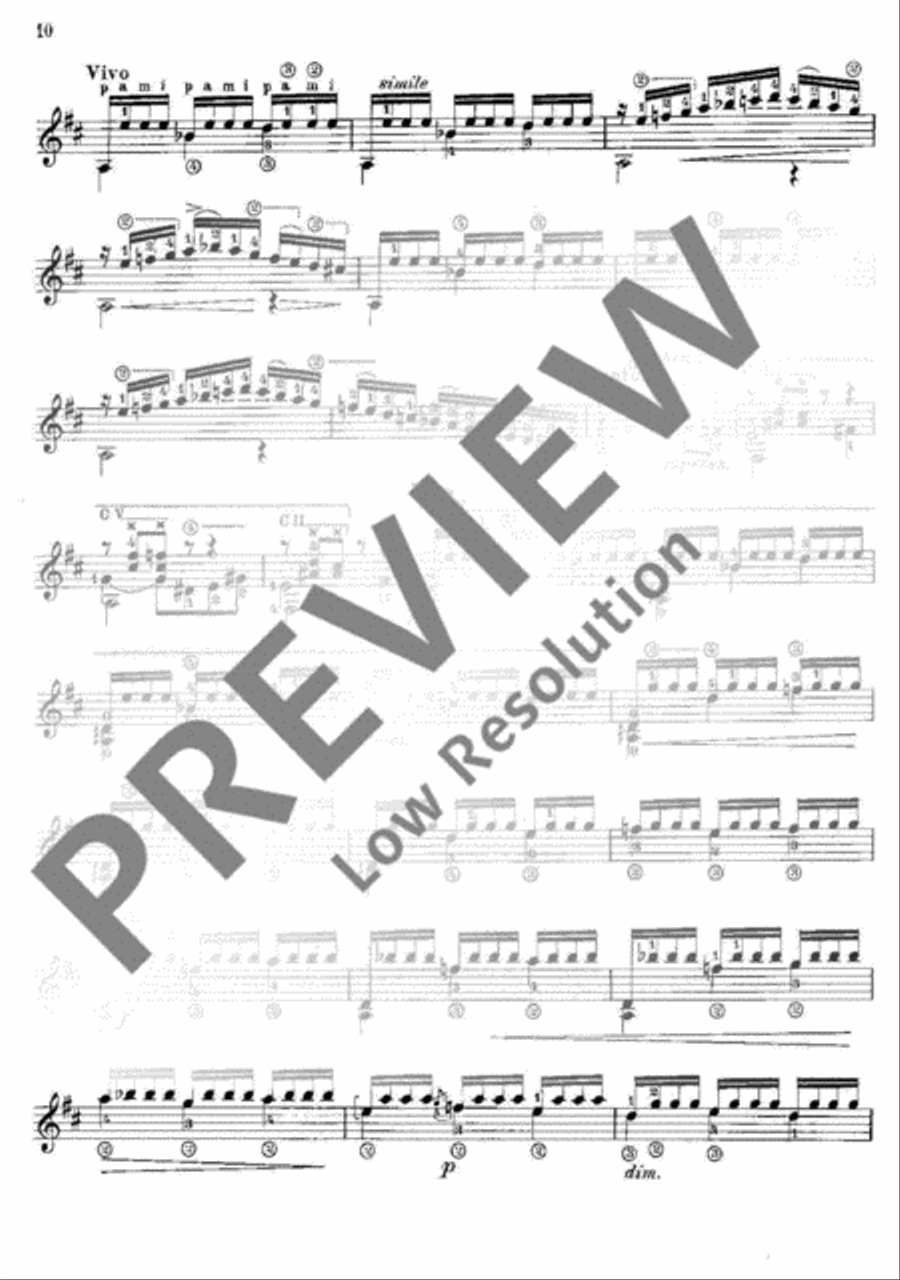 Sonata III Sonata III Classical Guitar scores gallery preview page 11