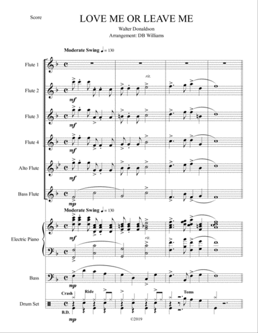 Love Me Or Leave Me Love Me Or Leave Me Small Ensemble scores gallery preview page 1