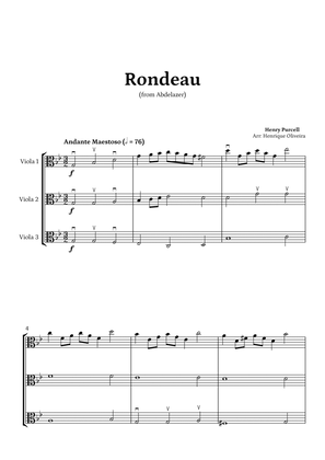Book cover for Rondeau from "Abdelazer Suite" by Henry Purcell - For Viola Trio