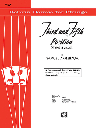 Book cover for 3rd and 5th Position String Builder