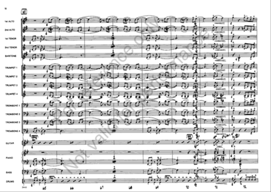 Turkey Shoot Jazz Ensemble scores gallery preview page 10