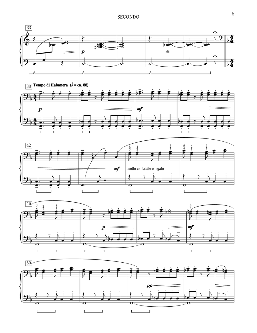 Fiesta Mariachi Piano Duet scores gallery preview page 5