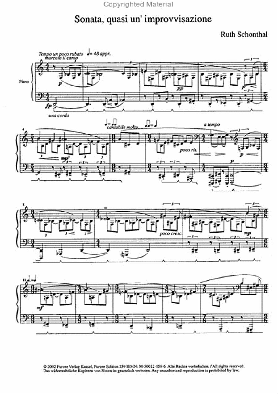 Sonata quasi un 'Improvisazione' Harpsichord scores gallery preview page 2