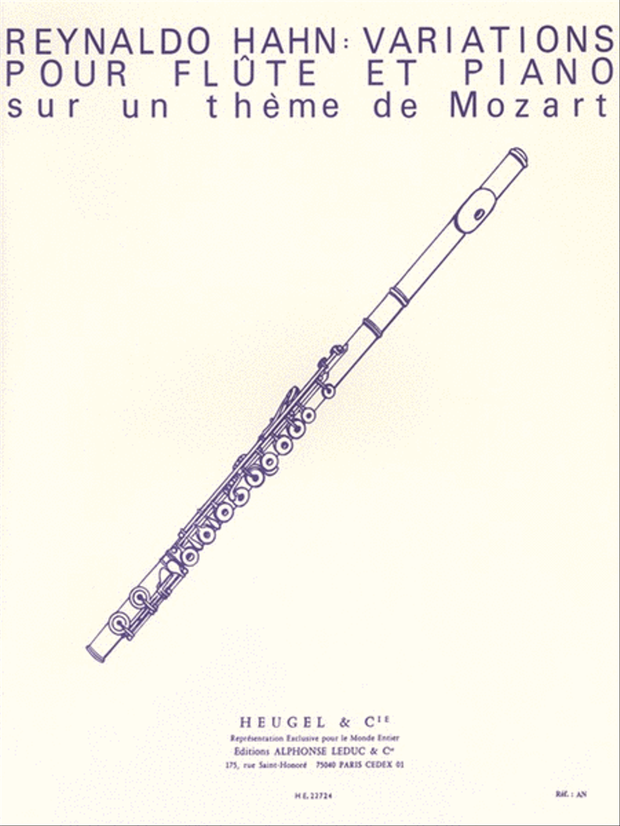 Variations On A Mozart Tune, For Flute And Piano (flute And Piano) Flute Solo scores gallery preview page 1
