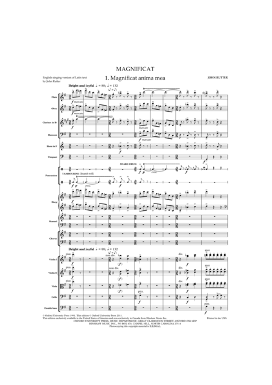 Magnificat 4-Part scores gallery preview page 2