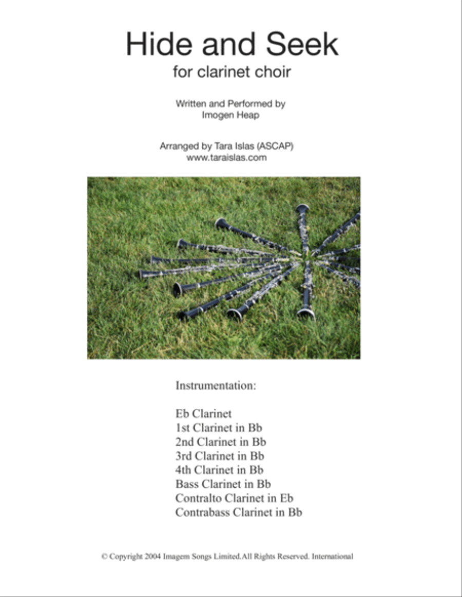Hide And Seek Woodwind Ensemble scores gallery preview page 1