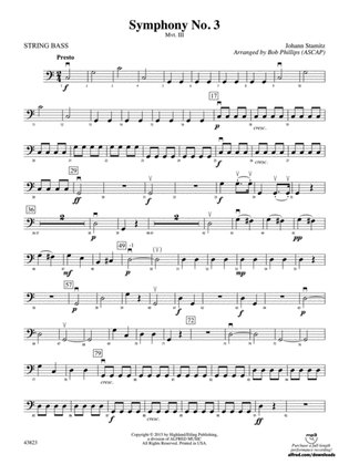 Symphony No. 3: String Bass