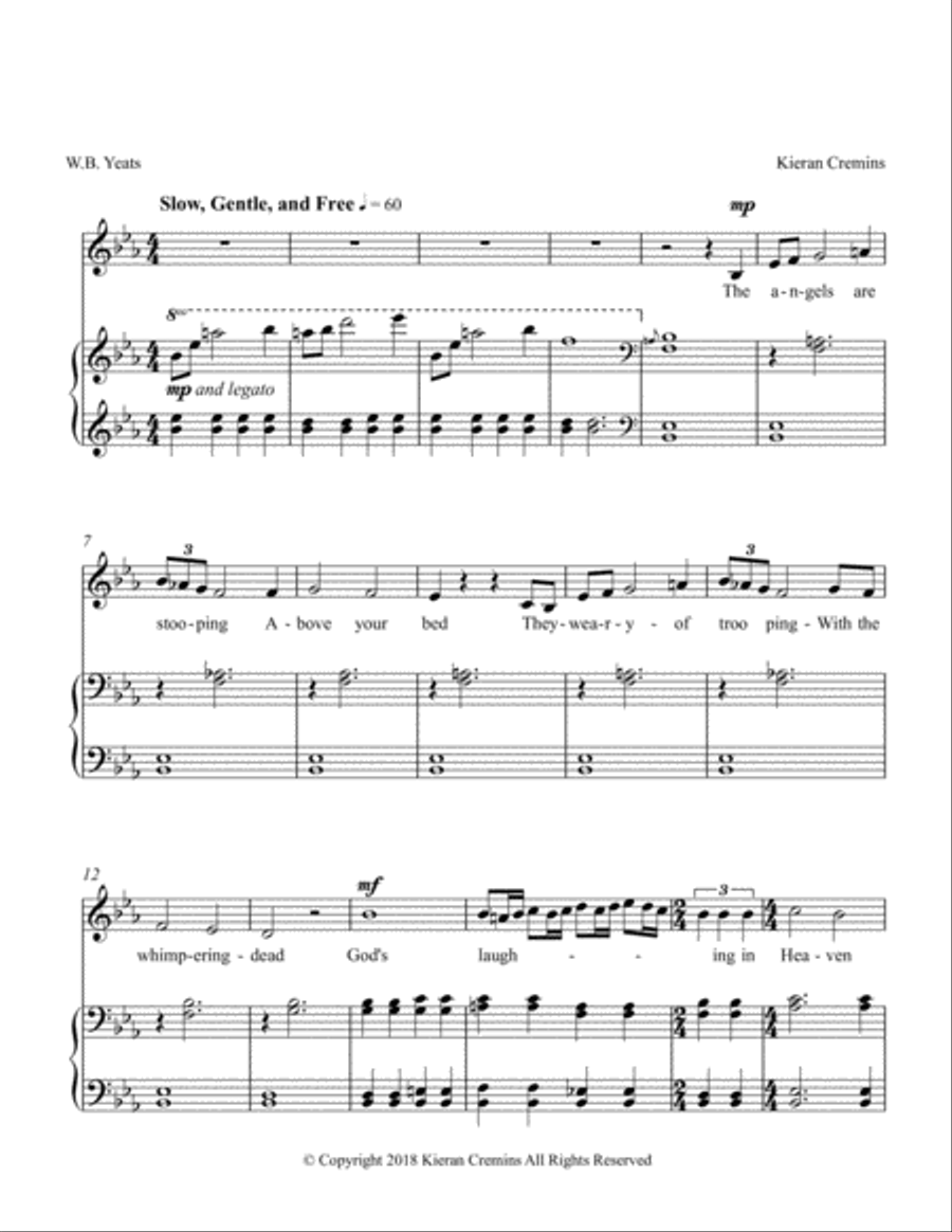 A Cradle Song A Cradle Song Soprano Voice scores gallery preview page 3