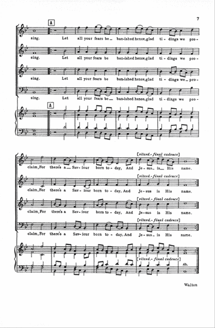 Two Christmas Anthems (Bethlehem and Boston) 4-Part scores gallery preview page 6