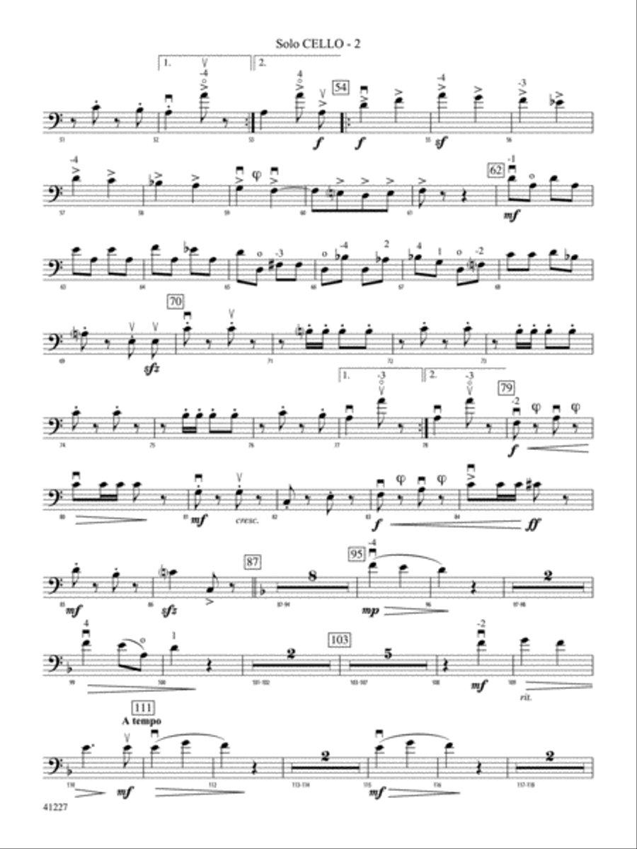 Dance of the Comedians (from the opera The Bartered Bride): Solo Cello (or Small Group) String Orchestra scores gallery preview page 2