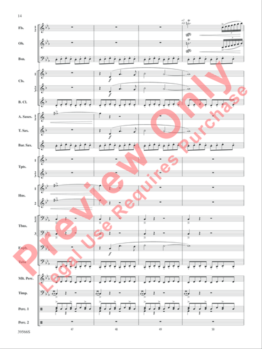 At the Movies with Danny Elfman Concert Band scores gallery preview page 15