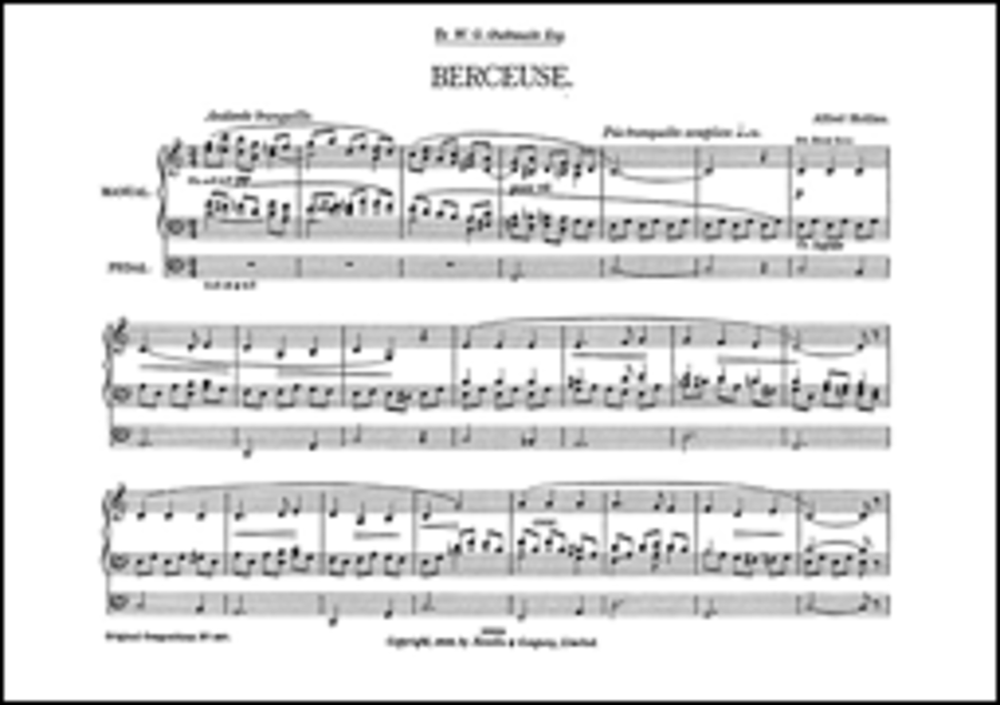 Alfred Hollins: Berceuse Organ scores gallery preview page 1