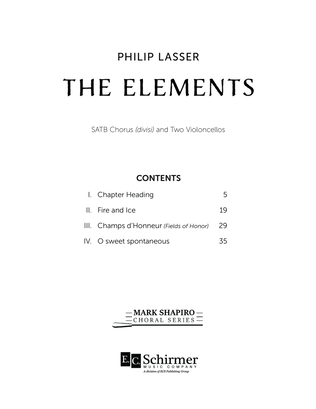 The Elements (Full/Choral Score)