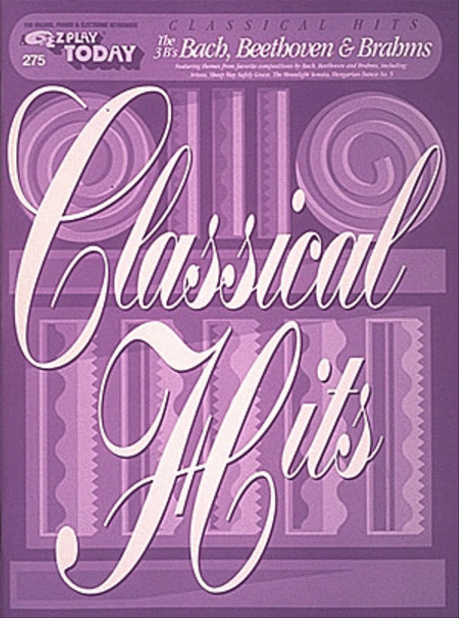 E-Z Play Today #275 - Classical Hits (Bach, Beethoven & Brahms) Electronic Keyboard scores gallery preview page 1