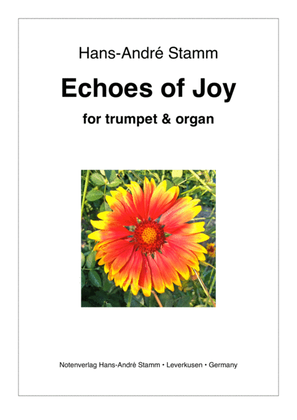 Book cover for Echoes of Joy for trumpet & organ